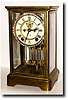 C.1905, Ansonia Clock Co., "Prism" Crystal Regulator, as-found.