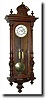 C.1900, German, 2-Weight Walnut wall regulator in the Vienna style
