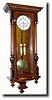 C.1895, Austrian, Gebruder Resch "Remember" trademark, 2-weight Vienna regulator,