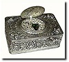 C.1930, Swiss, 800 Silver, Singing Bird box in good condition.