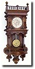 C.1890, German, Walnut "Balcony" Clock,