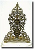 C.1870, English, Wm. Evans, Birmingham, scroll frame skeleton clock