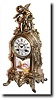 C.1895, French, Gilded Spelter mantel clock.