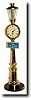 C.1955, Swiss, LeCoultre Rue de la Paix "Street Clock", mini souvenir clock.