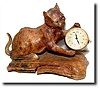 C.1920, Foreign, "Cat and Ball" clock.