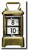 C.1905, Ansonia Clock Co., "Plato No. 7233", digital flip clock