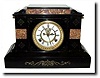 C.1893, Waterbury "No. 2013" Marble and Onyx mantel clock