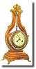 C.1890, French, Gilt-wood Lyre Clock,