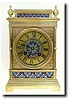 C.1900, French, Enamel Over Ormolu mantel clock