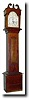 Mixed lot: a C.1825 American wood movement in a C.1910, home-made country pine case, with a C.
