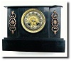 C.1900, French Black Slate clock,