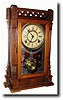 C.1885, Wm.L. Gilbert, "DACCA" Walnut Parlor Clock