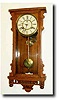 C.1891, Waterbury and Bruce" Oak Cased wall clock.