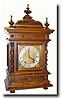 C.1890, German, Quarter Strike, Oak Mantel clock