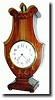 C.1920, French Mini Lyre shaped clock