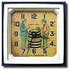 C.1935, Lux Clock Mfg Co., Waterbury, Conn. animated desk clock