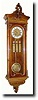 Mixed lot: A 3-weight grand sonnerie wall clock,