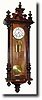 C.1890, German, 2-Weight "Vienna Regulator" wall clock