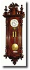 C.1900, German, Gustav Becker, 2-Weight wall regulator in Alt Deutsch style.