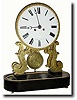 C.1865, French, Berrolla, Paris, unusual open frame clock,