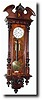 C.1890, German, Lenzkirch, 2-Weight "Vienna Regulator" Wall Clock