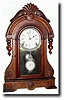 C.1890, F. Kroeber Clock Co., New York, 8-day walnut shelf clock.