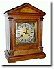 C.1900, German, Quarter Striking Walnut Mantel Clock