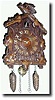 C.1935, Lux Clock Mfg, Waterbury, Conn., Cuckoo Clock
