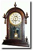 C.1875, E.N. Welch Manufacturing Co., Parepa, V.P. walnut shelf clock,