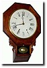 C.1870, Ansonia Brass and Copper Co., octagon schoolhouse clock,