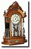C.1895, New Haven "OCCIDENTAL" walnut parlor clock