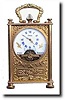 C.1900, Swiss, Circle Watch Co., HEBDOMAS, 8-day mini carriage clock.