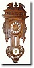 C.1890, French, Clock and Barometer