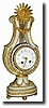 C.1880, French, Mini Lyre Clock,