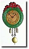 C.1935, Lux Clock Mfg Co., Waterbury, Conn., CHRISTMAS WREATH, novelty clock