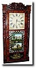 C.1830, Jeromes and Darrow, Bristol, Conn. 8-day 2-weight, wood movement shelf clock.