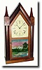 C.1850, J.C. Brown, Forestville, CT , 8-day steeple clock