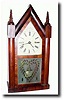 C.1850, J.C. Brown Forestville, CT , 8-day fusee steeple clock