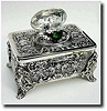 C.1925, Swiss, Singing Bird Box, Sterling silver case