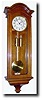 C.1898, German, Lenzkirch, 2-Weight wall clock in a walnut case of unadorned Baroque style,