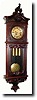 C.1890, Austrian, 2nd Baroque, 3-Weight wall clock, in a walnut case,