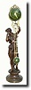C.1890, Ansonia JUNO Ball Swing Clock,