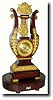 C.1840, French, Lyre Clock on Musical Base,