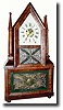 C.1847, Birge and Fuller, Bristol, Conn, Wagon Spring, Steeple Clock