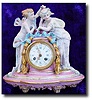 C.1890, French Porcelain figural clock,