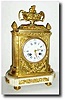 C.1860, French, Small Ormolu and Marble mantel clock
