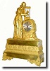 C.1840, French, Ormolu Figural Clock, Music,