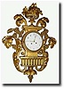 C.1820, Austrian Gilt Wood Cartel Clock