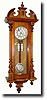 C.1900, German, 2-weight wall regulator,
