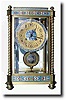 C.1900, French, Cloisonné Enamel and ormolu crystal regulator